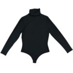 Boohoo Damskie Body Czarne Z Golfem Prążkowane XXL 44 EU - zdjęcie 1