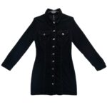 Denim Co Czarna Sukienka Sztruksowa M 38 EU - zdjęcie 1