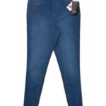 FF Damskie Jegginsy Mid Rise Niebieskie L 40 EU