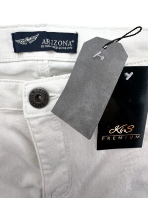 Arizona Damskie Jeansy Slim Fit Białe 48 EU L XL - zdjęcie 2