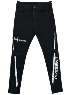 Jeansy Męskie Slim Fit Streetwear Czarne M W30 EU - zdjęcie 1