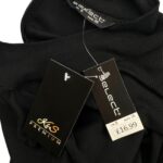 Select Sukienka Czarna Wiskoza S 36 EU - zdjęcie 3