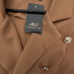 CBR Marynarka Damska Brązowa Ozdobne Guziki M 38 EU - zdjęcie 2