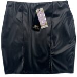 Boohoo Spódnica Damska Czarna Skórzana S 36 EU
