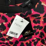 Next Bluzka Damska Różowo Czarna Wzorzysta Panterka 48 EU - zdjęcie 2