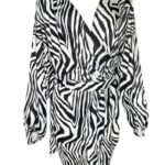 ASOS Design Sukienka Zebra Kopertowa 46 EU - zdjęcie 1