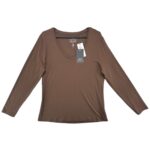 George Bluzka Basic Brązowa Długi Rękaw 3XL 46 EU - zdjęcie 1