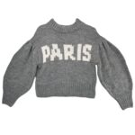 Divided Sweter Szary Z Napisem S 36 EU - zdjęcie 1