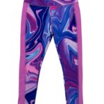 Dunnes Stores Legginsy Sportowe Dziewczęce Wzorzyste 104 110 CM 4 5 LAT - zdjęcie 1