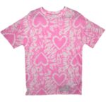 Dunnes Stores Koszulka Dziewczęca Różowa Tie-Dye 84 86 CM