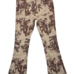 PrettyLittleThing Damskie Beżowe Spodnie Wzorzyste XS 34 EU - zdjęcie 3