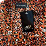 PrettyLittleThing Koszula Damska Pomarańczowa Panterka XXS 32 EU - zdjęcie 4