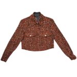 PrettyLittleThing Koszula Damska Pomarańczowa Panterka XXS 32 EU