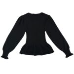 River Island Czarny Sweter Z Ozdobnymi Guzikami M 38 EU - zdjęcie 3