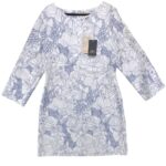 Monsoon Sukienka Elegancka Biało Niebieska XXL 44 EU