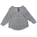 Yessica Bluzka Kwiatowy Wzór Długi Rękaw 5XL 50 EU - zdjęcie 1