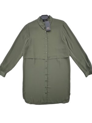 Papaya Tunika Koszulowa Khaki Długi Rękaw L 40 EU - zdjęcie 1