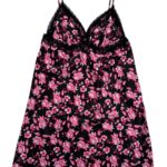 Esmara Lingerie Koszula Nocna Koronka Czarna W Kwiaty XL 42 EU - zdjęcie 1