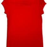 Inspirowana Levi's Koszulka Młodzieżowa Czerwona Czarne Logo 12 14 Lat 152 CM - zdjęcie 3