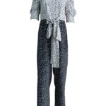 Lipsy London Kombinezon Damski Wzór Czarno Białe Serca M 38 EU - zdjęcie 1