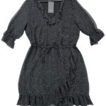 George Sukienka Czarna W Białe Groszki Z Falbanami 46 EU - zdjęcie 1