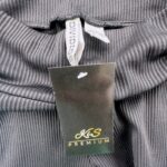 HM Legginsy Damskie Czarne Prążkowane S 36 EU - zdjęcie 3