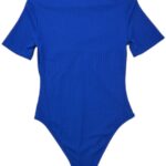 Niebieskie Body Damskie Z Guzikami S 36 EU - zdjęcie 2