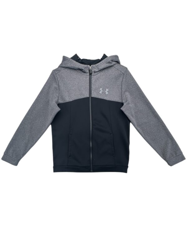 Under Armour Bluza Młodzieżowa Kaptur ColdGear YLG Szaro Czarna L