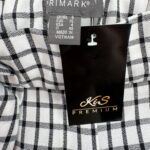 Primark Spodnie Eleganckie Krata Wysoki Stan S 36 EU - zdjęcie 2