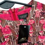 Topshop Sukienka Kwiaty Falbany Długi Rękaw XL 42 EU - zdjęcie 2