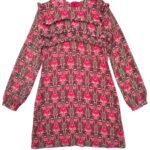 Topshop Sukienka Kwiaty Falbany Długi Rękaw XL 42 EU - zdjęcie 1