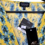 Topshop Koszulka Damska Żółta W Kwiaty 44 EU - zdjęcie 2