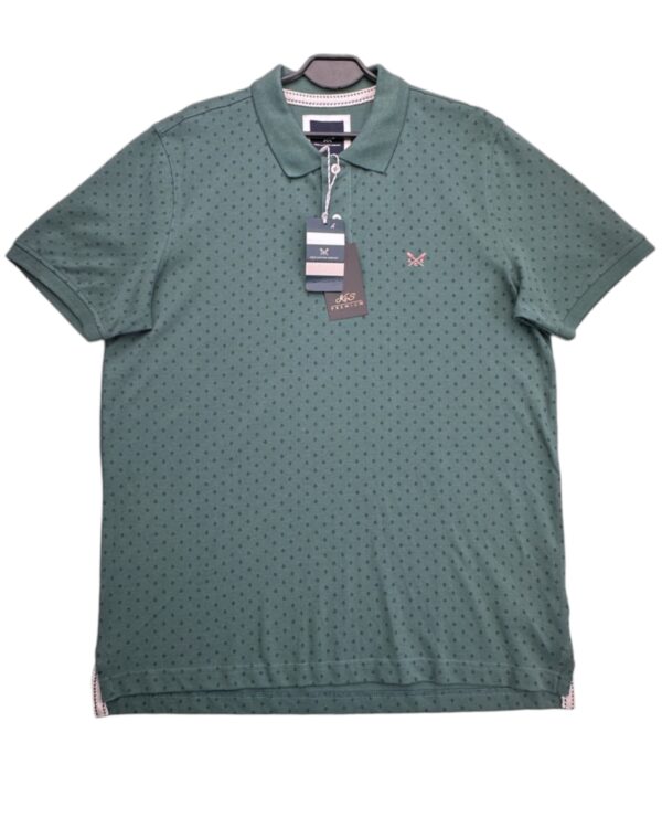 Crew Clothing Company Polo Męskie Zielona L 40 EU