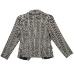 Damski Żakiet Wzorzysty Czarny Elegancki S M - zdjęcie 3