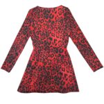Stylwise Sukienka Czerwona w Panterkę - zdjęcie 3