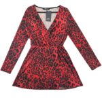 Stylwise Sukienka Czerwona w Panterkę