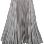 Paul Costelloe Plisowana Spódnica Szara Midi M 40 42 EU - zdjęcie 3