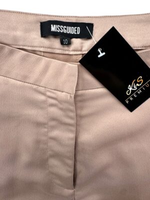 Missguided Spodnie Damskie Beżowe Eleganckie M 38 EU - zdjęcie 2