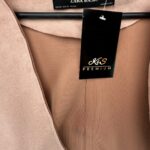Zara Basic Marynarka Zamszowa Pasek Beżowa XS 34 EU - zdjęcie 2
