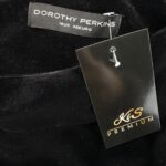 Dorothy Perkins Sukienka Aksamitna Czarna 46 EU - zdjęcie 2