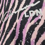 Closure LDN Bluza Crop Tygrysi Wzór Różowo Czarna 14 15 Lat - zdjęcie 2