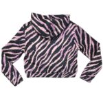 Closure LDN Bluza Crop Tygrysi Wzór Różowo Czarna 14 15 Lat - zdjęcie 4