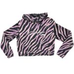 Closure LDN Bluza Crop Tygrysi Wzór Różowo Czarna 14 15 Lat - zdjęcie 1