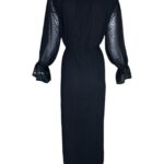 Boohoo Sukienka Czarna Tiulowe Rękawy W Grochy 46 EU - zdjęcie 2