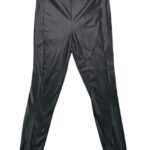 Next Damskie Legginsy Skórzane Czarne L 40 EU