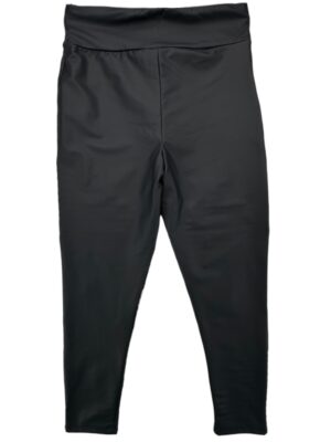 River Island Damskie Legginsy Skórzane Biker Czarny L 40 EU - zdjęcie 3