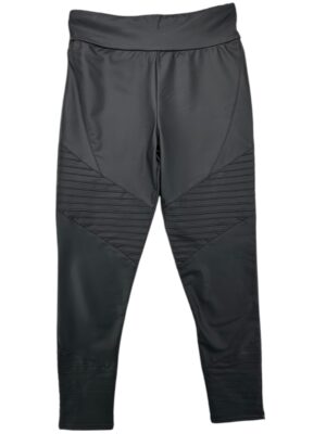 River Island Damskie Legginsy Skórzane Biker Czarny L 40 EU - zdjęcie 1