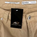 Bershka Spodnie Damskie Cargo Beżowe L 40 EU - zdjęcie 2