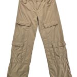 Bershka Spodnie Damskie Cargo Beżowe L 40 EU - zdjęcie 1