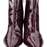 Dorothy Perkins Botki Lakierowane Bordowe 7 40 EU - zdjęcie 2